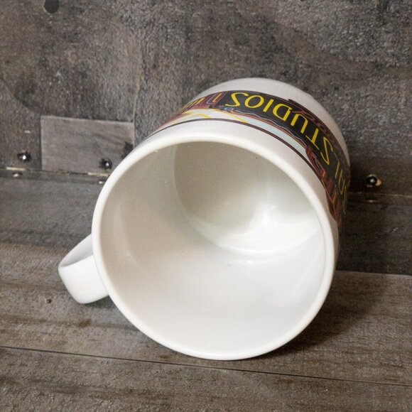 VINTAGE UNIVERSAL STUDIOS HOLLYWOOD PARK SOUVENIR COFFEE MUG DINER RETRO AD 90S - Picture 5 of 7